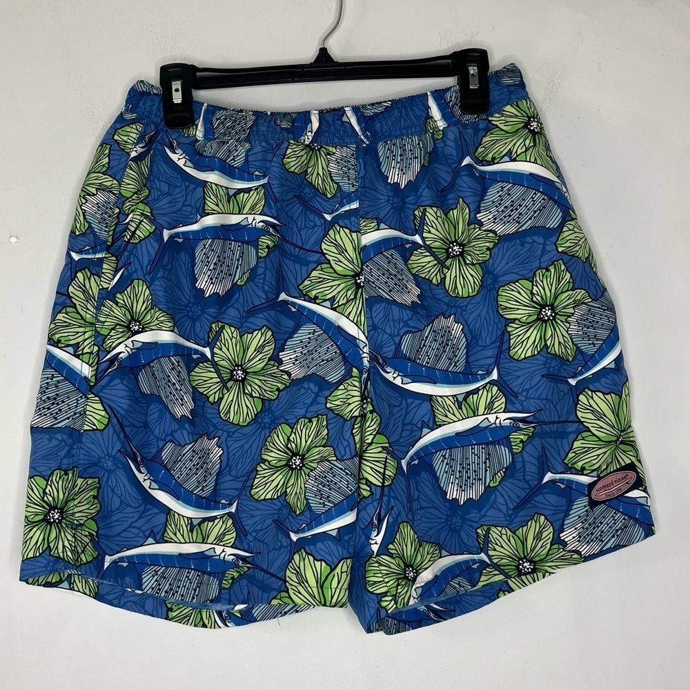 Vineyard Vines Size Medium Men's Swordfish Tropical Swim Trunks
